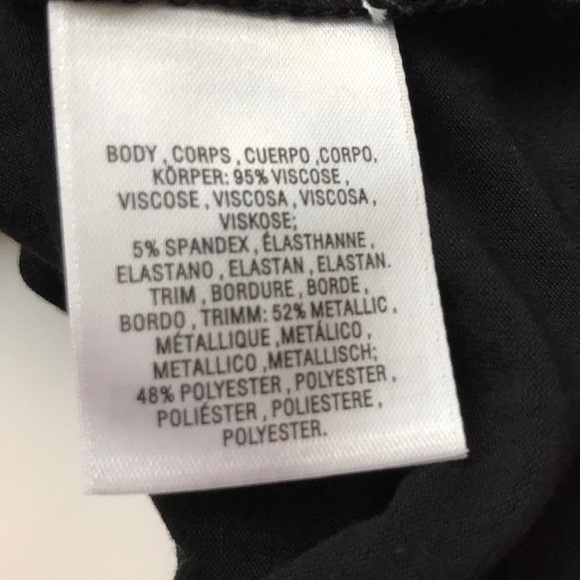 NWT Anthropologie black stretchy tiered cuff XS LS - Picture 6 of 7